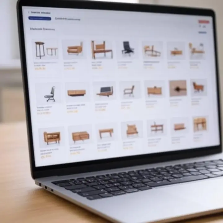 Podgląd podsumowania zamówienia z listą produktów w MeblooCraft.